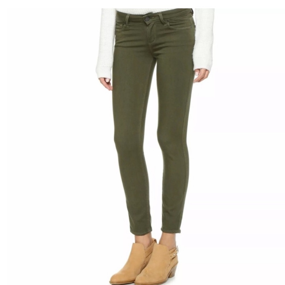 PAIGE hoxton green jeans